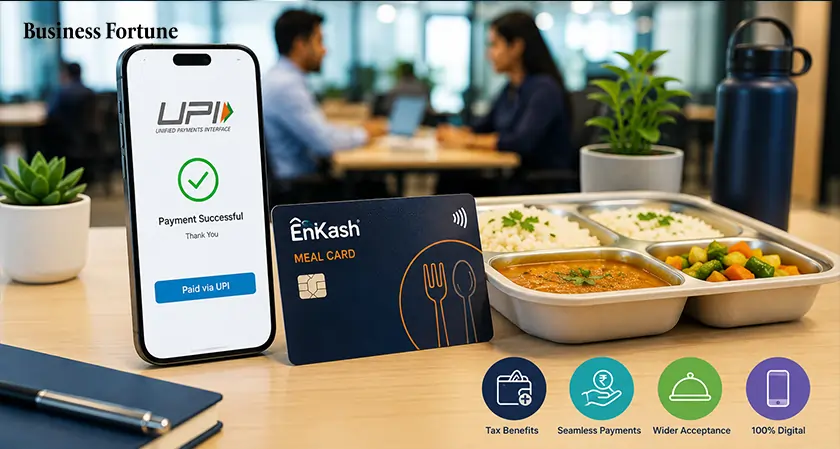  Business Fortune:EnKash Introduces Meal Card With UPI Pay 