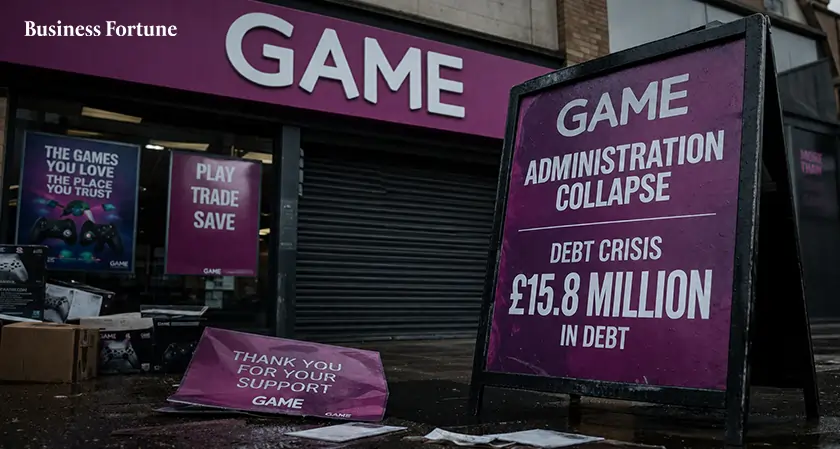 Game retailer administration collapse UK | Business Fortune