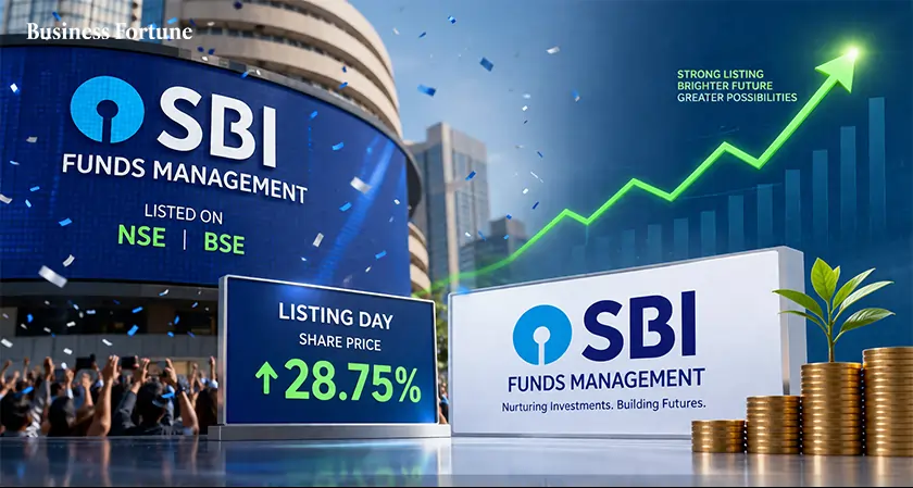  Business Fortune: SBI Funds Management Share Price Debut 