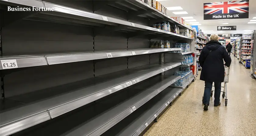  Business Fortune | UK Shelf Gaps Reveal Retail Crisis Risks 