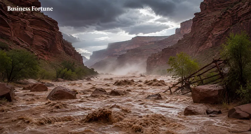  Business Fortune: Grand Canyon Flash Flood Leaves 15 Missing 