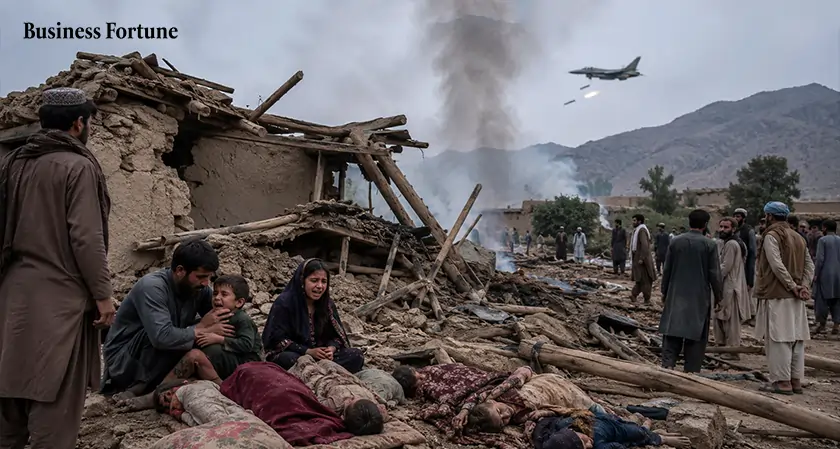  Air Strikes on Afghanistan Kill 13 - Business Fortune 