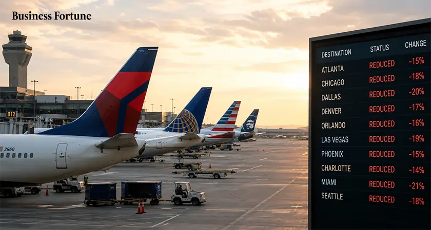 Airlines reduce domestic capacity - Business Fortune