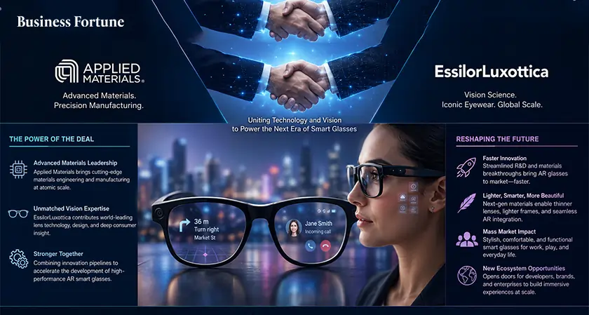 Applied Materials Strike Deal: AR Glasses - Business Fortune