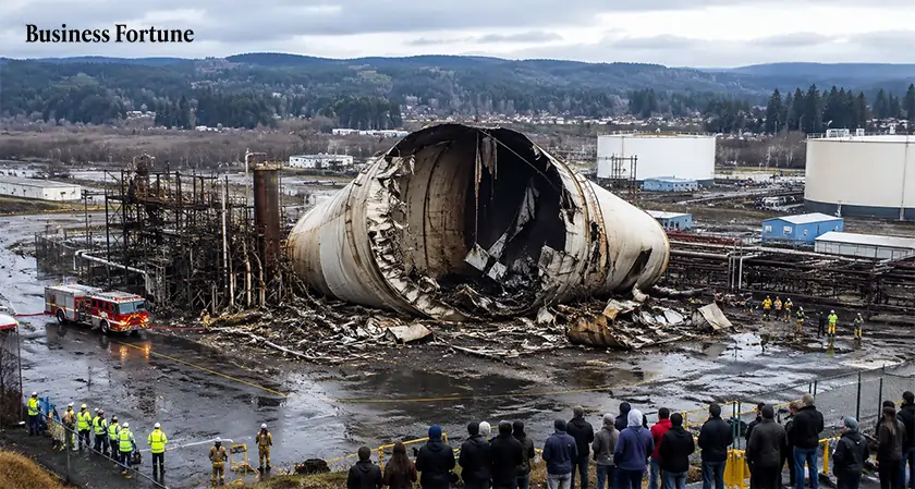  Chemical tank implosion in Washington - Business Fortune 
