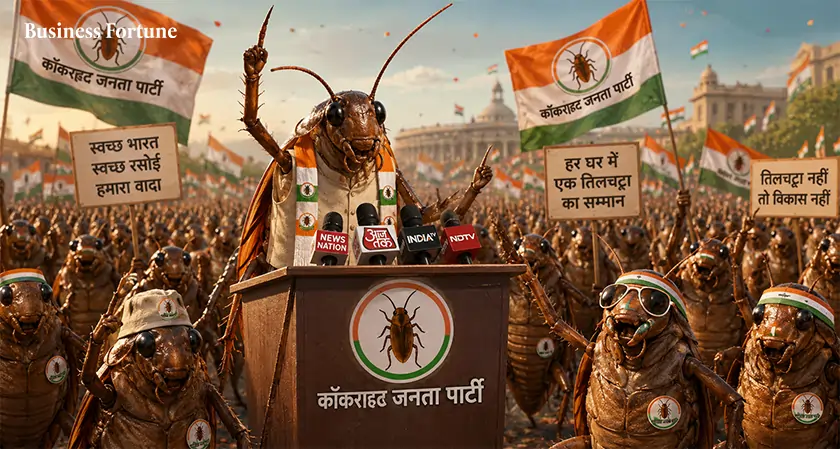  Cockroach Janta Party shakes Indian politics - Business Fortune 