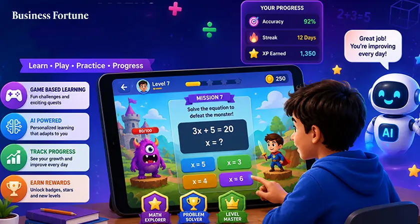 Game Based Math Learning with AI - Business Fortune