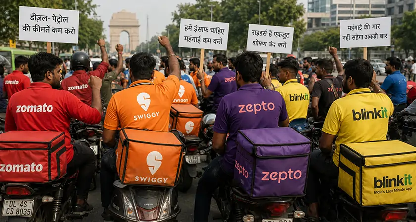  Gig workers strike due to fuel price hike - Business Fortune 