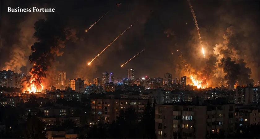  Kyiv hit by Russian strikes missile drone | Business Fortune 