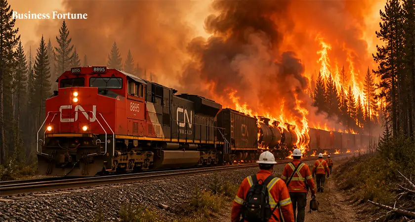  CN Rail Suspends Operations Ontario Fire - Business Fortune 