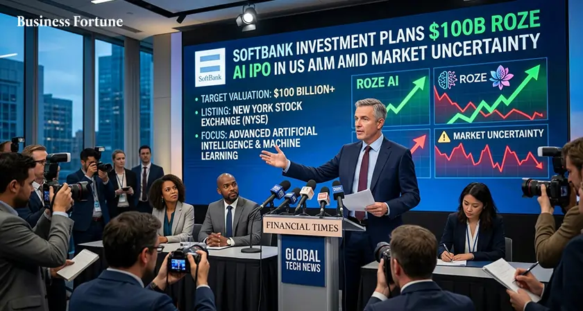 Softbank investment $100B Roze AI IPO US | Business Fortune