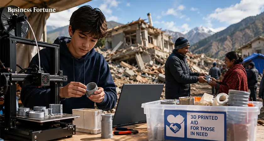 3D Printing Earthquake Relief by Teen - Business Fortune