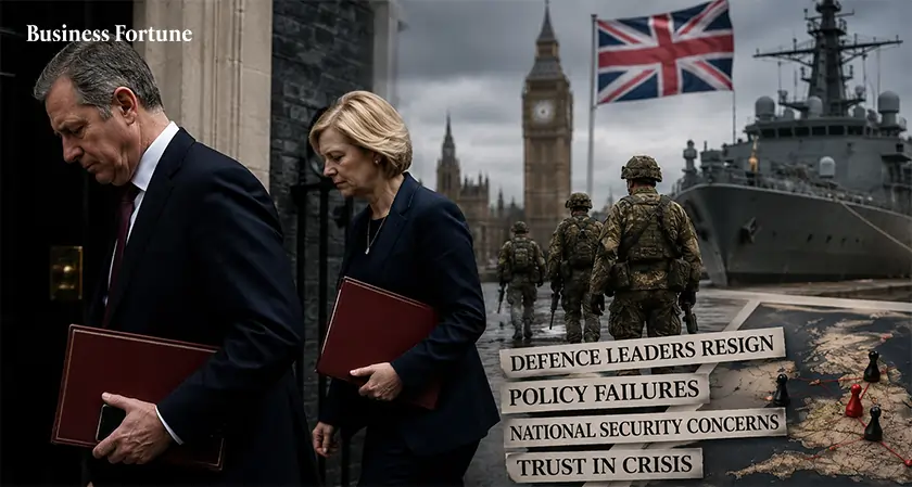 UK defense officials resign govt crisis - Business Fortune