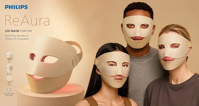  Philips ReAura LED Mask Launches with Advanced 3-in-1 LED Skincare Innovation 