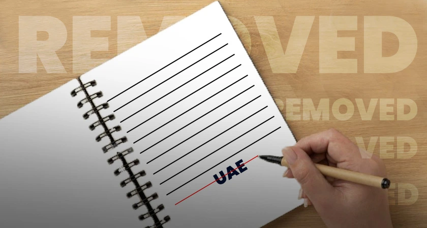FATF has removed UAE