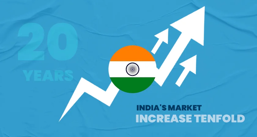 India's market capitalization can increase