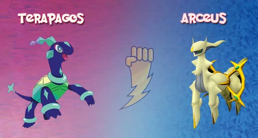 Pokemon Scarlet and Violet reveal information suggesting Terapagos is more powerful than Arceus