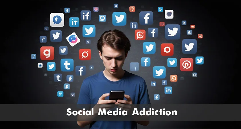 How does social media addiction affect mental  health?
