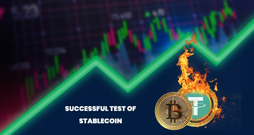 Successful test stablecoin integration Bitcoin blockchain