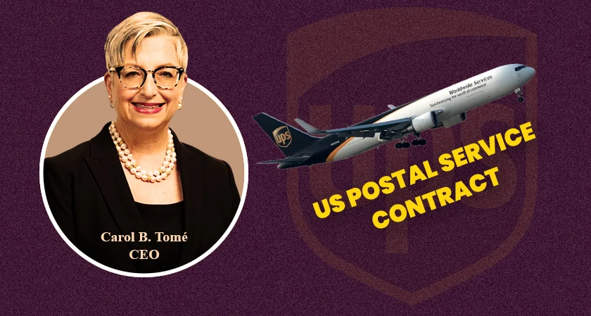 UPS CEO network flexibility US Postal Service contract