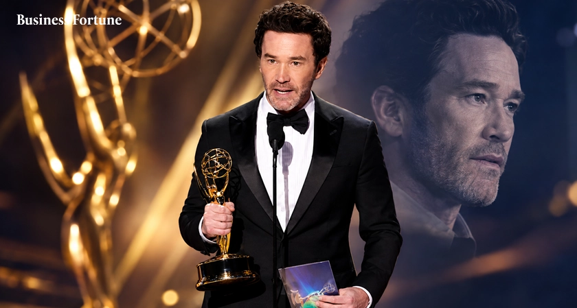  Tom Pelphrey Wins First Emmy in Emotional Task Triumph 