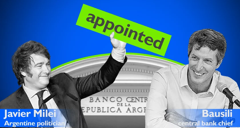 Bausili is appointed as the new central bank chief by Argentina's Milei