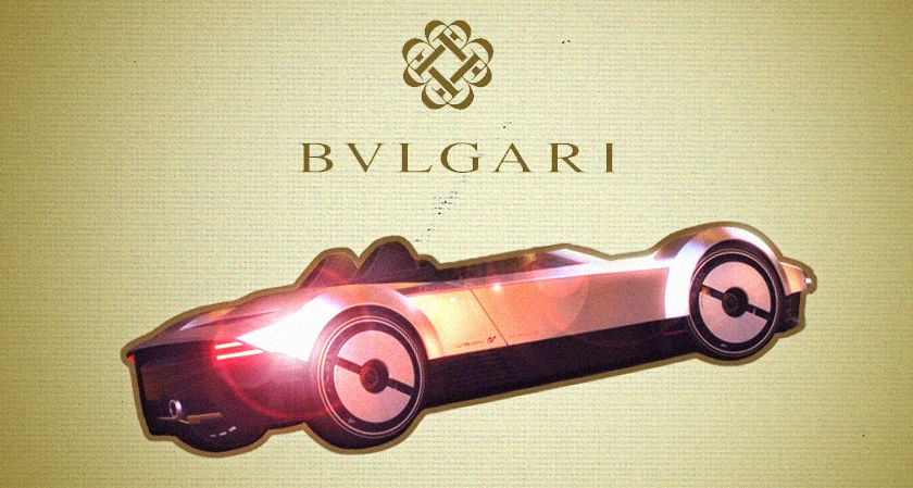 Luxury jewelry brand Bulgari builds a concept car for a game